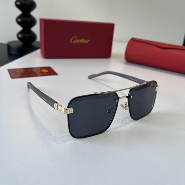 replica,repliche,fake,1:1,earrings,bracelet,ring,jewelry Occhiali da sole CARTIER Premium: aste in policarbonato metallico con galvanizzazione ultraleggera senza montatura (YOIDXW)
