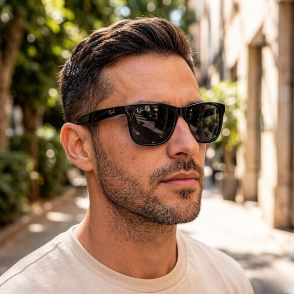 replica,repliche,fake,1:1,earrings,bracelet,ring,jewelry Occhiali da sole Ray-Ban alla moda per uomo e donna, lenti in vetro, modello RB2101 (ZD22NY).