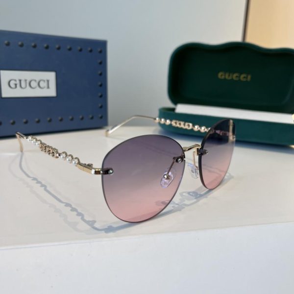replica,repliche,fake,1:1,earrings,bracelet,ring,jewelry Nuovi occhiali da sole da donna Gucci, montatura oversize, stile retrò (5WHTD1)