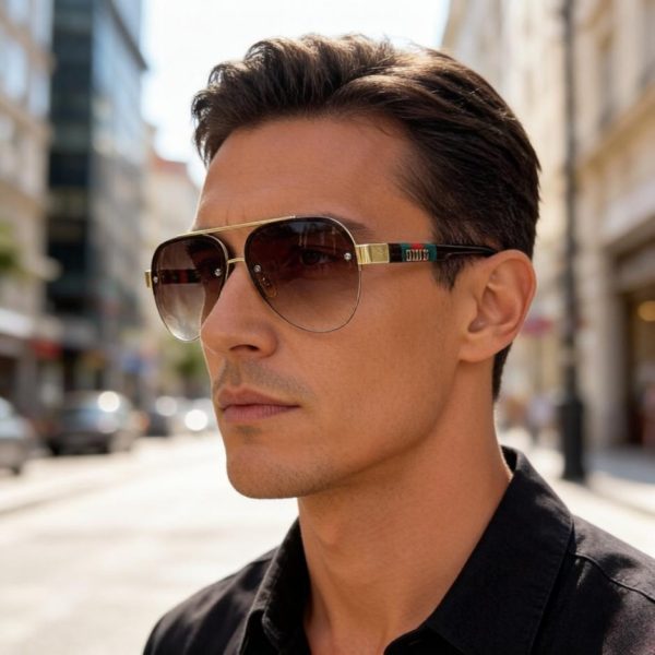 replica,repliche,fake,1:1,earrings,bracelet,ring,jewelry Gli occhiali da sole di tendenza di Gucci, un must-have per proteggersi dal sole e valorizzare il viso (Z60QMT)