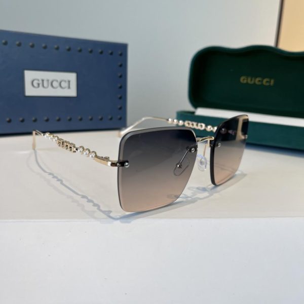 replica,repliche,fake,1:1,earrings,bracelet,ring,jewelry Nuovi occhiali da sole da donna Gucci, montatura oversize, stile retrò (H6SL5A)