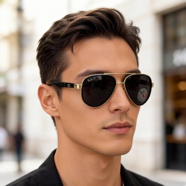 replica,repliche,fake,1:1,earrings,bracelet,ring,jewelry Occhiali da sole Ray-Ban di tendenza per uomo e donna RB5602 (448TEM)