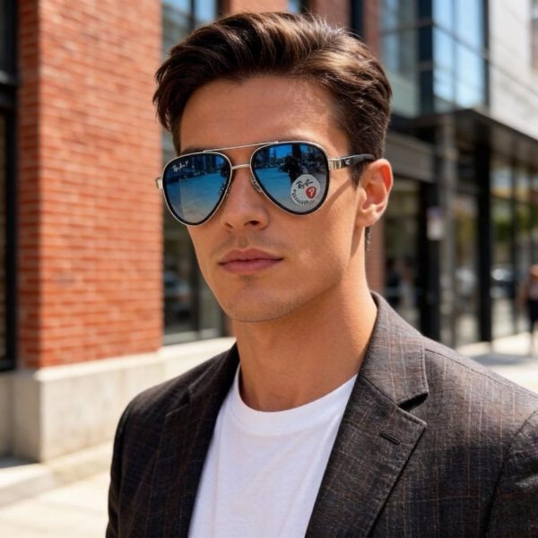 replica,repliche,fake,1:1,earrings,bracelet,ring,jewelry Occhiali da sole Ray-Ban di tendenza per uomo e donna RB5602 (JUC30L)