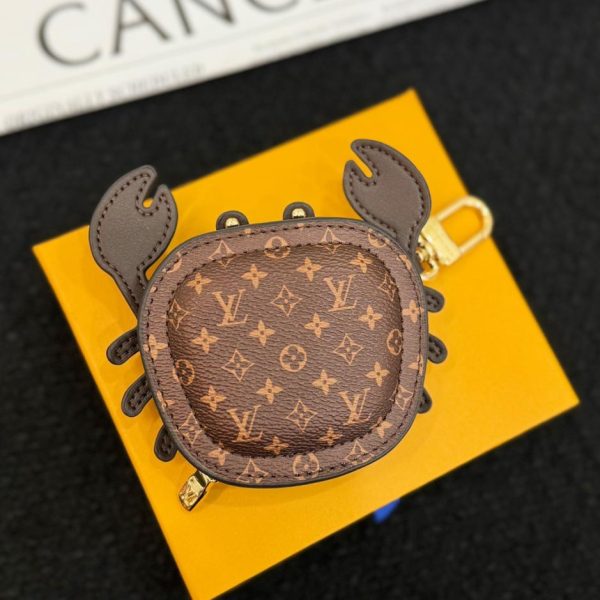 Nuovo charm a forma di granchio LV/Custodia per auricolari a forma di granchio Louis Vuitton (54R6YD)