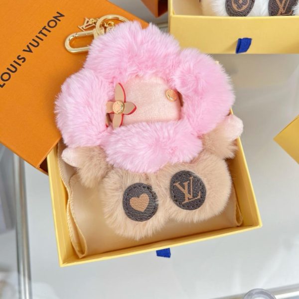 replica,repliche,fake,1:1,earrings,bracelet,ring,jewelry Nuovo portachiavi a forma di bambola di peluche rosa girasole Vivienne (58AVHS)