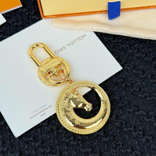 replica,repliche,fake,1:1,earrings,bracelet,ring,jewelry Portachiavi a forma di testa di cavallo LV (9I7Z31)