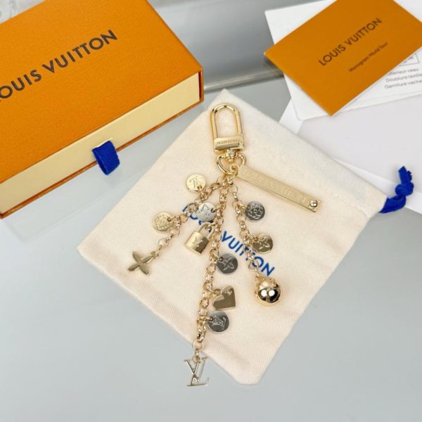 replica,repliche,fake,1:1,earrings,bracelet,ring,jewelry Portachiavi LV Confetti Chain (modello corto) accessorio per borsa (CCR6L0)