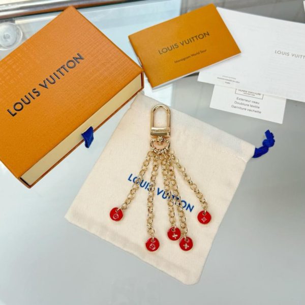 replica,repliche,fake,1:1,earrings,bracelet,ring,jewelry Portachiavi LV Confetti Chain (modello corto) accessorio per borsa (GGIG0B)