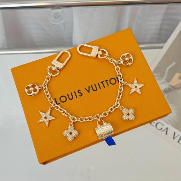 replica,repliche,fake,1:1,earrings,bracelet,ring,jewelry Portachiavi a catena lunga LV (KUJXM5)