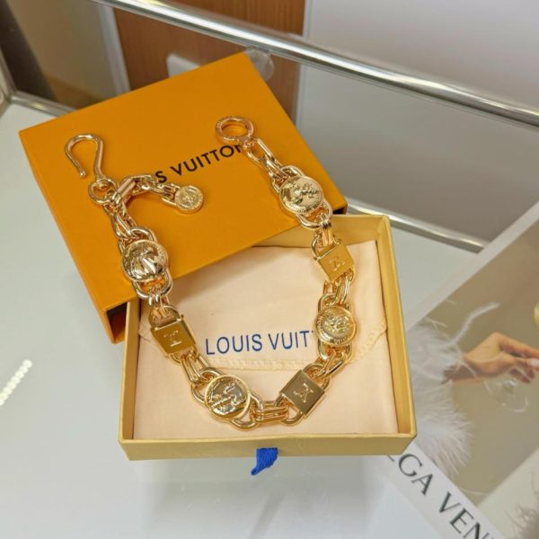 replica,repliche,fake,1:1,earrings,bracelet,ring,jewelry Portachiavi a catena Louis Vuitton (LYOW1D)