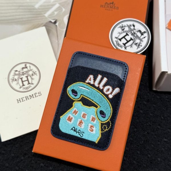 replica,repliche,fake,1:1,earrings,bracelet,ring,jewelry Nuovo porta carte magnetico HERMES MagSafe (A602S4)