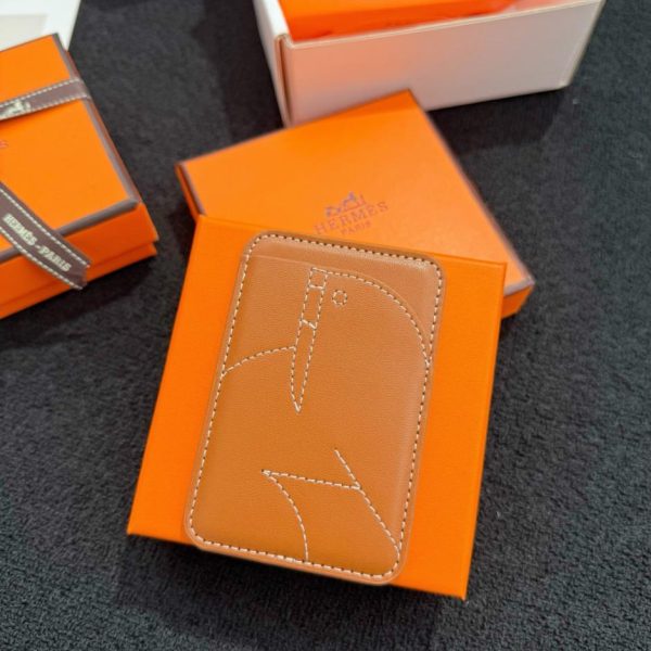 replica,repliche,fake,1:1,earrings,bracelet,ring,jewelry Nuovo porta carte magnetico MagSafe HERMES (FNR20G)