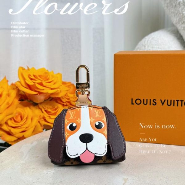 replica,repliche,fake,1:1,earrings,bracelet,ring,jewelry Nuovo portachiavi Louis Vuitton Beagle per auricolari (MCD9R6)