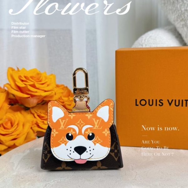 replica,repliche,fake,1:1,earrings,bracelet,ring,jewelry Nuovo ciondolo per borsa per auricolari Louis Vuitton Akita Inu (6FL9HT)
