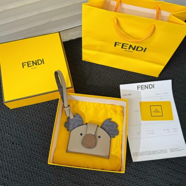replica,repliche,fake,1:1,earrings,bracelet,ring,jewelry Nuovo portacarte Fendi della serie Animal (NEX69R)
