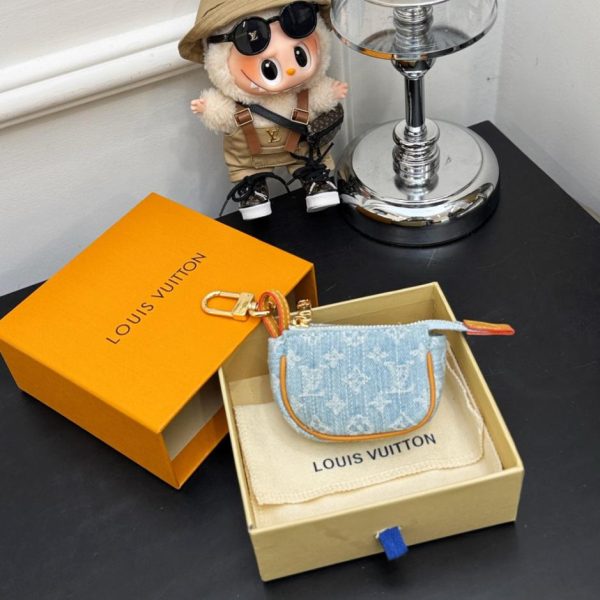 replica,repliche,fake,1:1,earrings,bracelet,ring,jewelry Nuovo arrivo M02460 Louis Vuitton xTM MICRO POCHETTE Mini Clutch Bag Charm (QOMAMC)