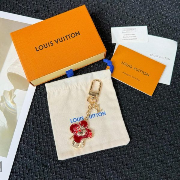 replica,repliche,fake,1:1,earrings,bracelet,ring,jewelry Nuovo portachiavi Louis Vuitton con segno zodiacale cinese, catena e anello dorati (IKEOQN)