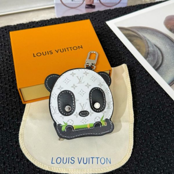 replica,repliche,fake,1:1,earrings,bracelet,ring,jewelry Portachiavi Louis Vuitton M03397 Panda per auricolari (1EY7FM)