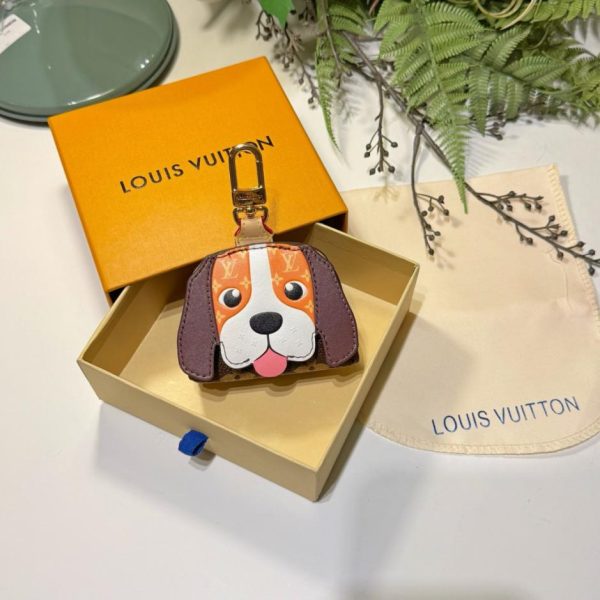 replica,repliche,fake,1:1,earrings,bracelet,ring,jewelry Nuovo portachiavi Louis Vuitton Beagle per auricolari (2XRWJS)